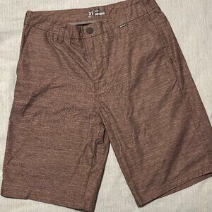 Hurley Men's Stretch Sport Shorts_Heather Brown- SIZE 31
